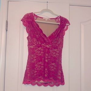 Pretty Pink Lace Top